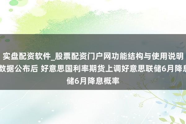 实盘配资软件_股票配资门户网功能结构与使用说明 通胀数据公布后 好意思国利率期货上调好意思联储6月降息概率