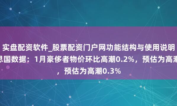 实盘配资软件_股票配资门户网功能结构与使用说明 好意思国数据:1月豪侈者物价环比高潮0.2%,预估为高潮0.3%