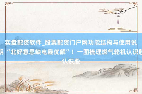 实盘配资软件_股票配资门户网功能结构与使用说明 “北好意思缺电最优解”！一图梳理燃气轮机认识股