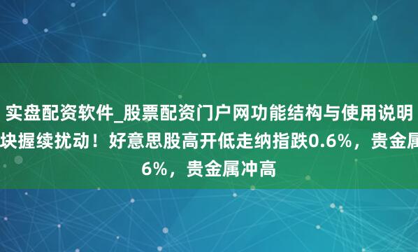 实盘配资软件_股票配资门户网功能结构与使用说明 AI板块握续扰动！好意思股高开低走纳指跌0.6%，贵金属冲高